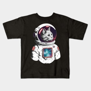 Cat Astronaut Kids T-Shirt